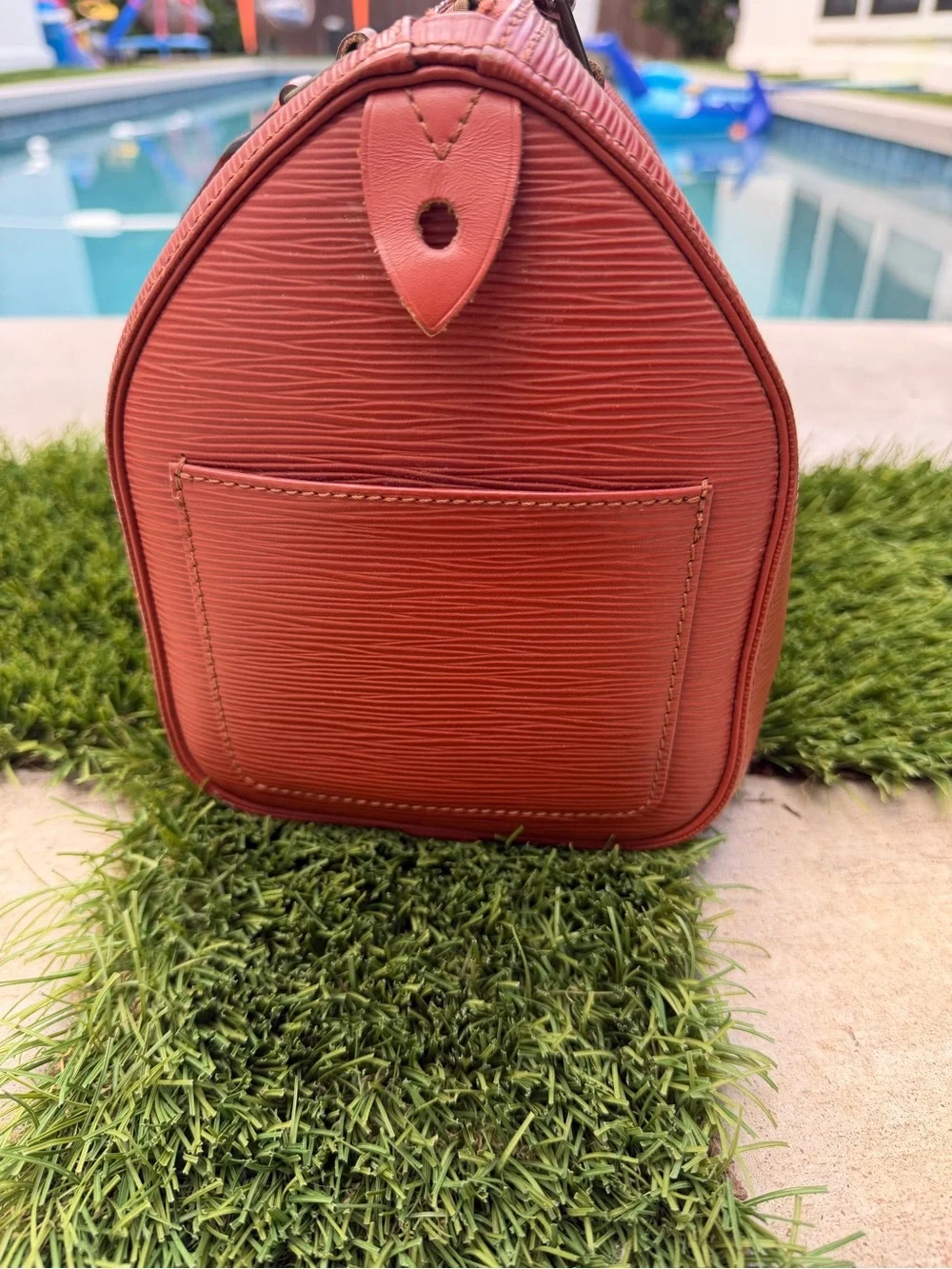 Louis Vuitton LV Hand Bag Speedy 25 Brown Epi Kenyan Fawn